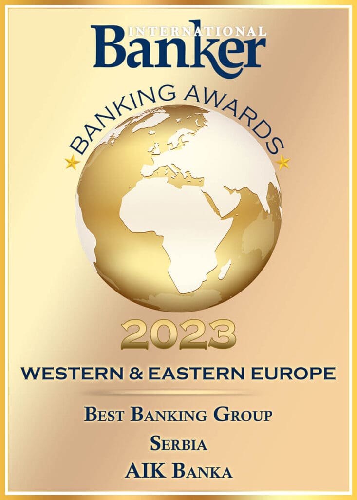 AIK Banka dobitnik dva međunarodna priznanja